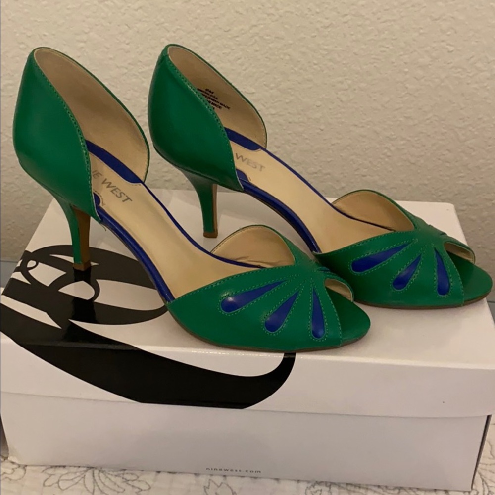 Nine West open toe work shoe